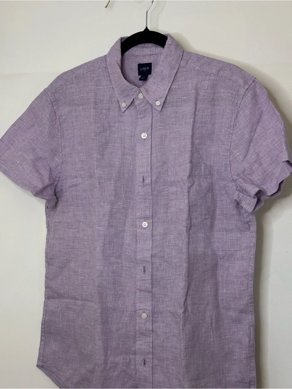 J crew purple plaid shirt size men’s medium brand new with tags